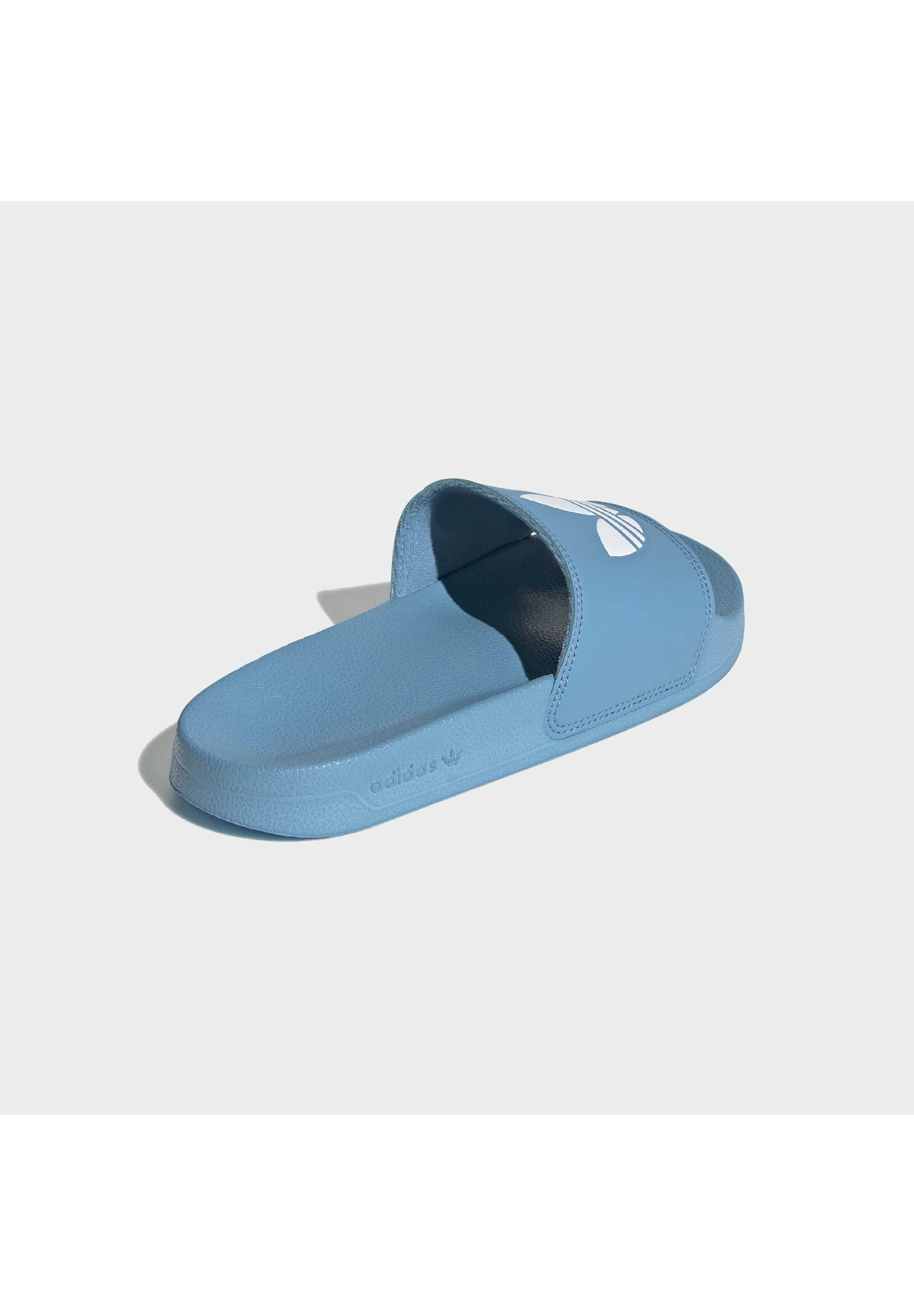 adidas Originals ADILETTE LITE - Muiltjes - hazy blue/ftwr white/ftwr  white/Blauw - Zalando.nl