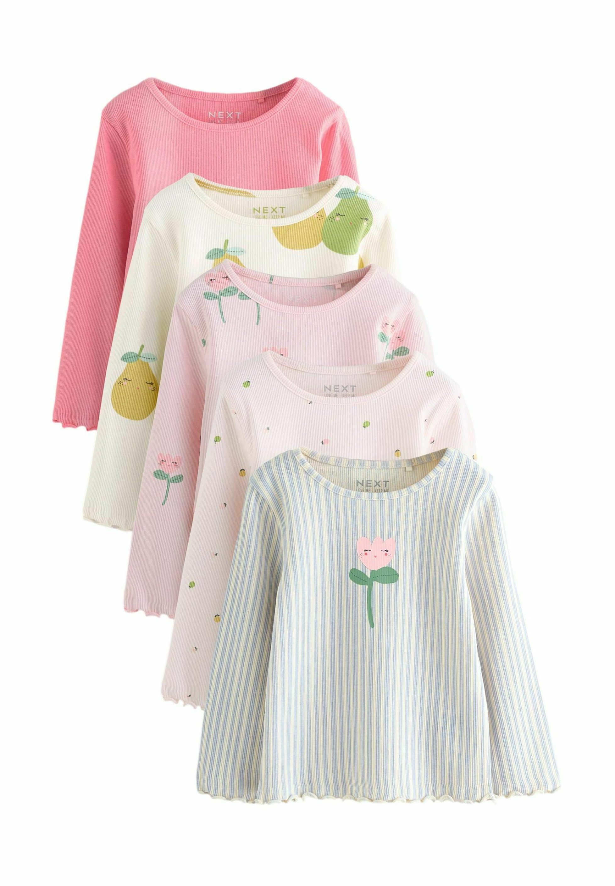 Next REGULAR FIT PACK Maglietta a manica lunga light pink