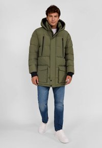 RESPECT WARM PADDED WITH HOOD - Vinterjakker - khaki