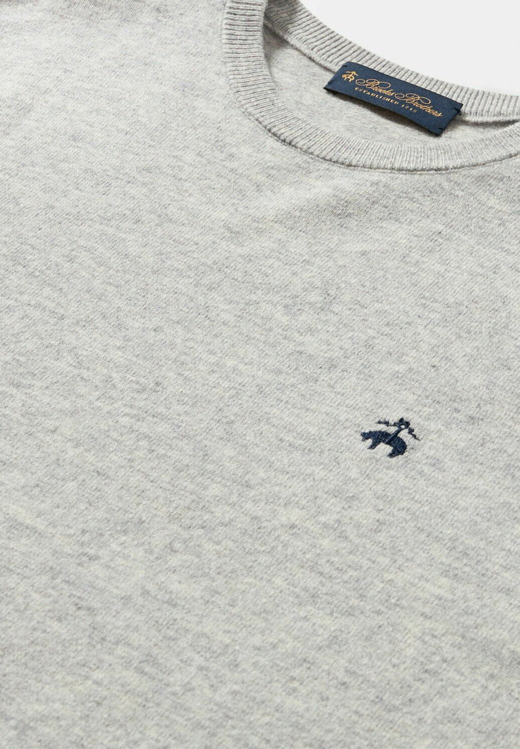 Brooks Brothers Maglione Uomo Con Cappuccio E Zip – Maglia A Trecce, Logo Ricamato, Polsini A Costine
