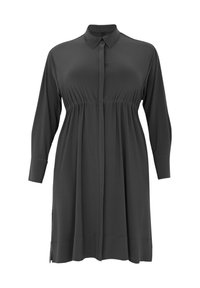 YOEK WITH LONG SLEEVES - Hemdbluse - black