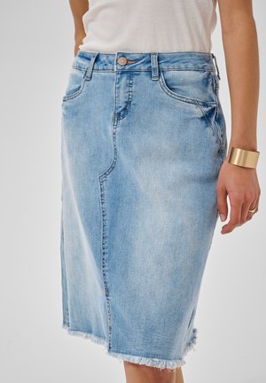 Cream KAMMIE SKIRT - Farmerszoknya - soft blue denim