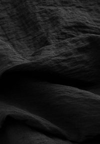 Next REGULAR FIT - SHORT SLEEVES DRAPE DETAIL MIDI  - Žerzejové šaty - black textured