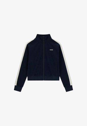 Guess, FELPA - Felpa con zip - blue