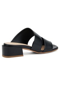 Frau Shoes DOUBLE-STRAP WITH LOW - Ciabattine con tacco - black
