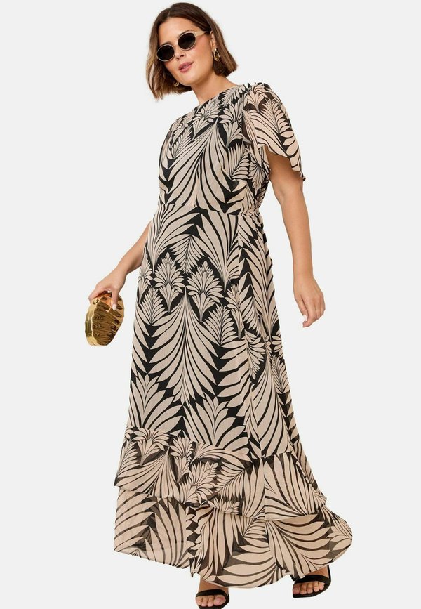 PLUS SIZE FIT - SHORT SLEEVE  TIERED - Freizeitkleid