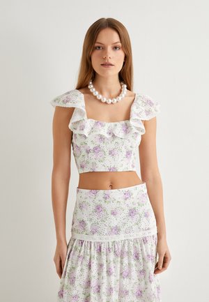 FLORAL - Bluse - lilac