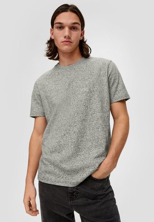 T-shirt basic - grau meliert