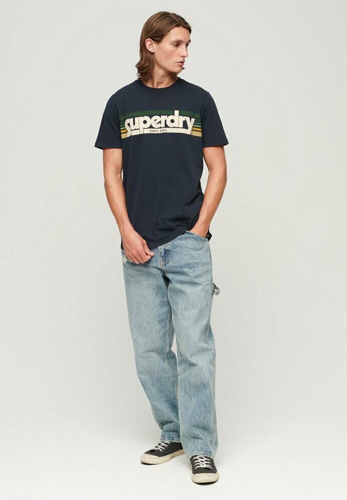 Superdry & Co T-shirt print blauw