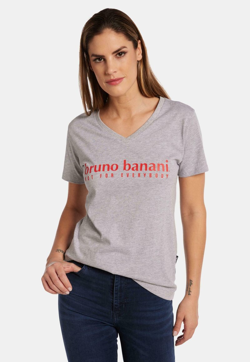Bruno Banani ASHLEY - T-shirts print - hellgrau melange
