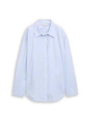 TOM TAILOR, Button-down blouse - mid blue white stripe