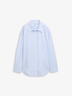 TOM TAILOR, Button-down blouse - mid blue white stripe