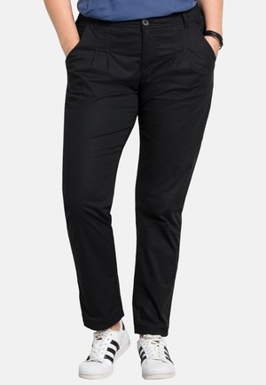 Stoffhose - black
