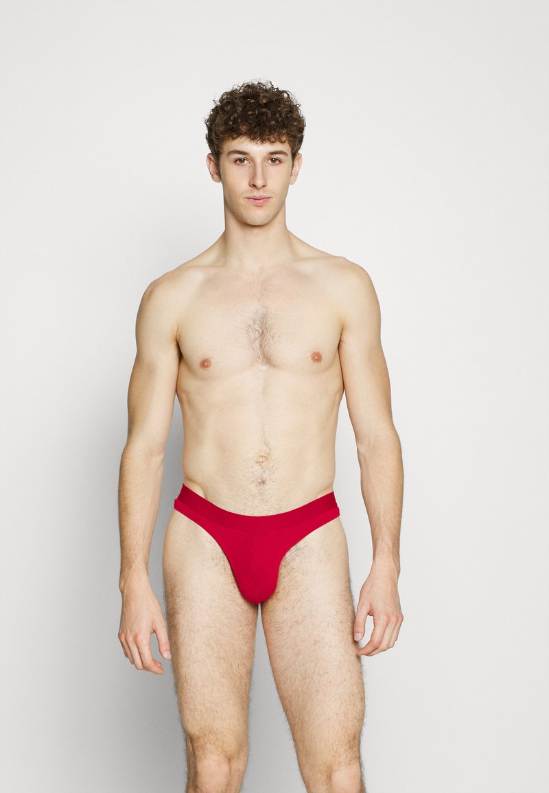 Herren Unterhosen | Pier One 3 PACK Slip dark grey/brown/red/dunkelgrau - FB32013 Herren Unterhosen | Pier One 3 PACK Slip dark grey/brown/red/dunkelgrau - FB32013