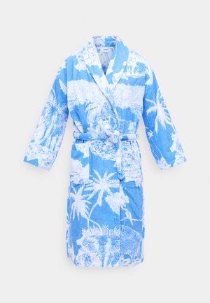 TOWEL ROBE - Halja - loxodonta blue/white
