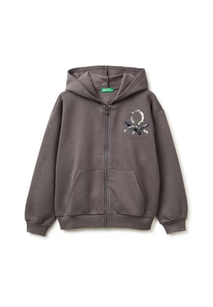 Felpa con zip - grey