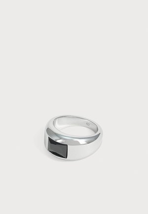 Guess, BARRIO - Anillo - silver-coloured/black