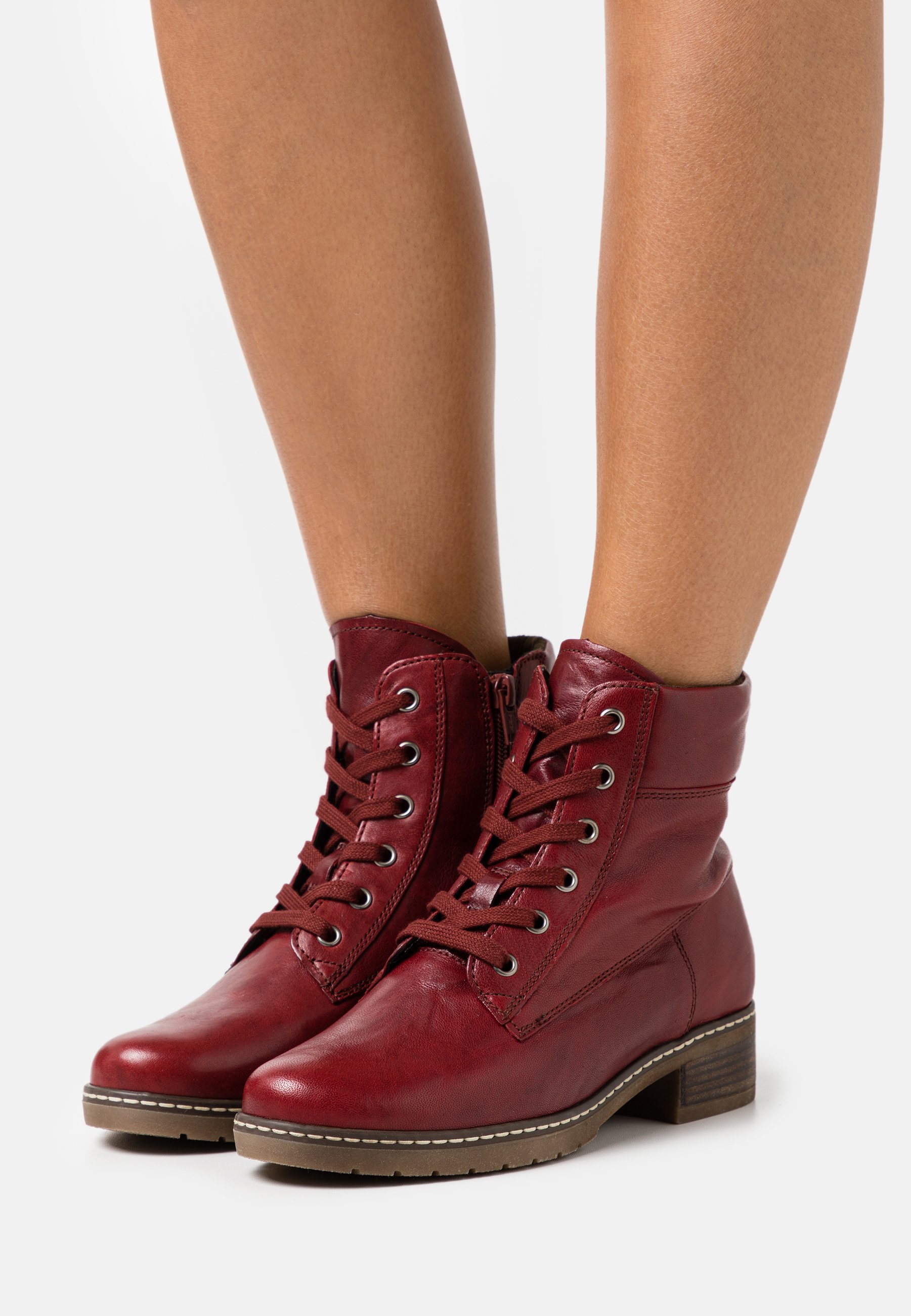 Gabor Comfort Veterboots - dark red/Rood - Zalando.nl
