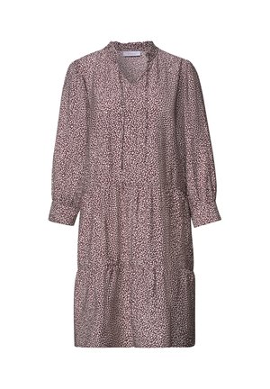 Street One Studio, KNEE-LENGTH DRESS WITH V-NECK AND PRINT - Hverdagskjole - vanilla sand