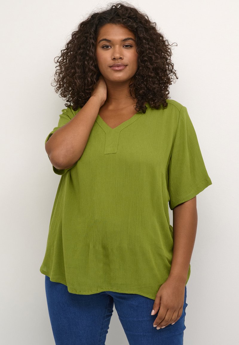 Kaffe Curve KCAMI - Bluza - calla green