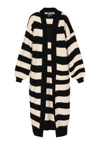 Gilet - schwarz creme streifen