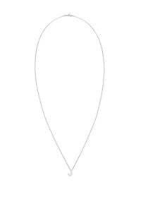 Halskæde med en fin sølv kæde og et minimalistisk 'J' vedhæng. Kæden er delikat med ensartede led og en glat finish.