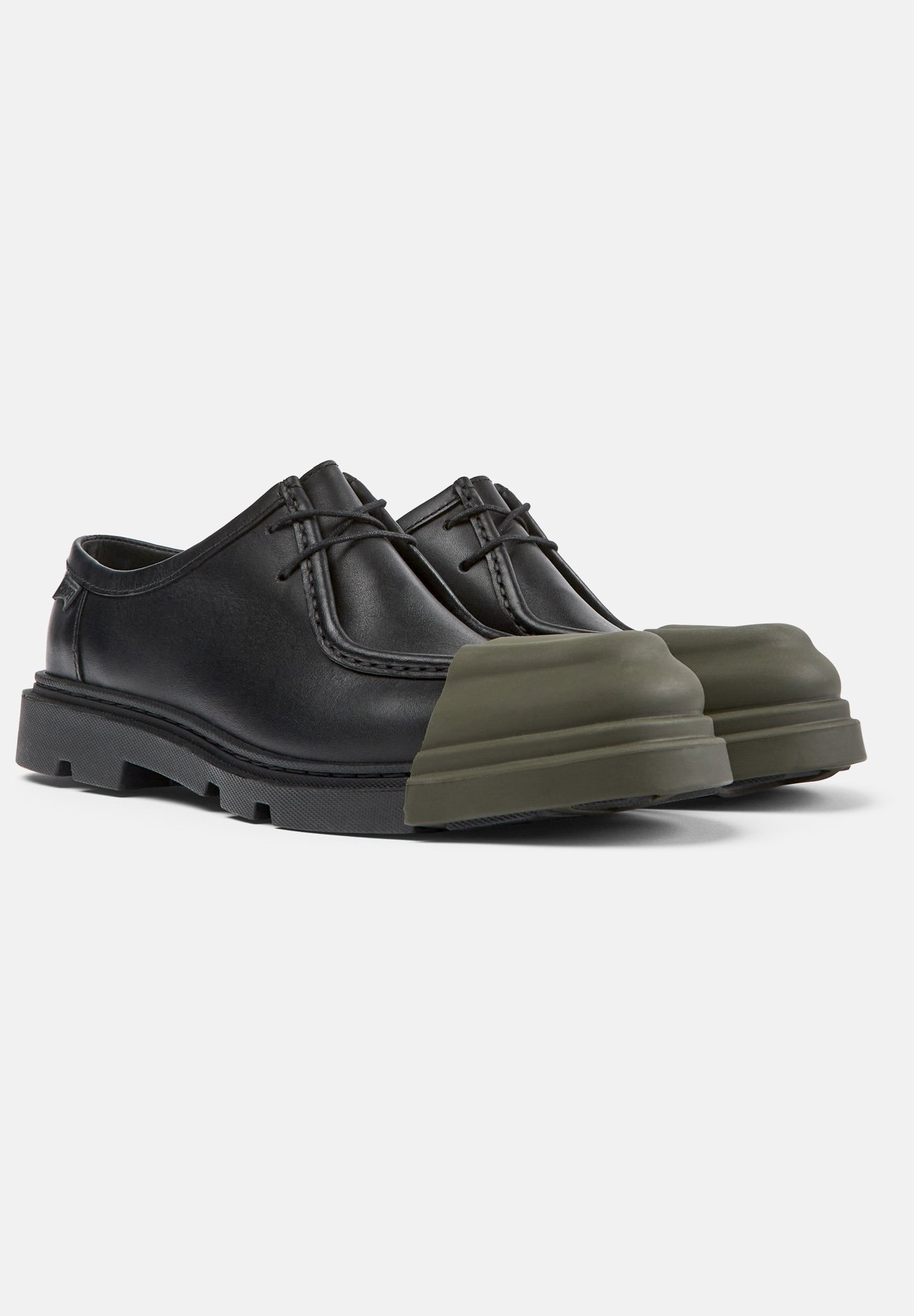Leather Sneakers Men Camper Men's Junction Leather Shoes In Black