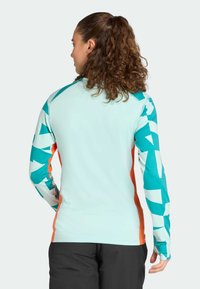 Adidas Terrex MULTI SYN - Hosszú ujjú felső - semi flash aqua semi impact orange