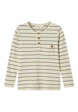 MIT GESTREIFTE - Long sleeved top - turtledove