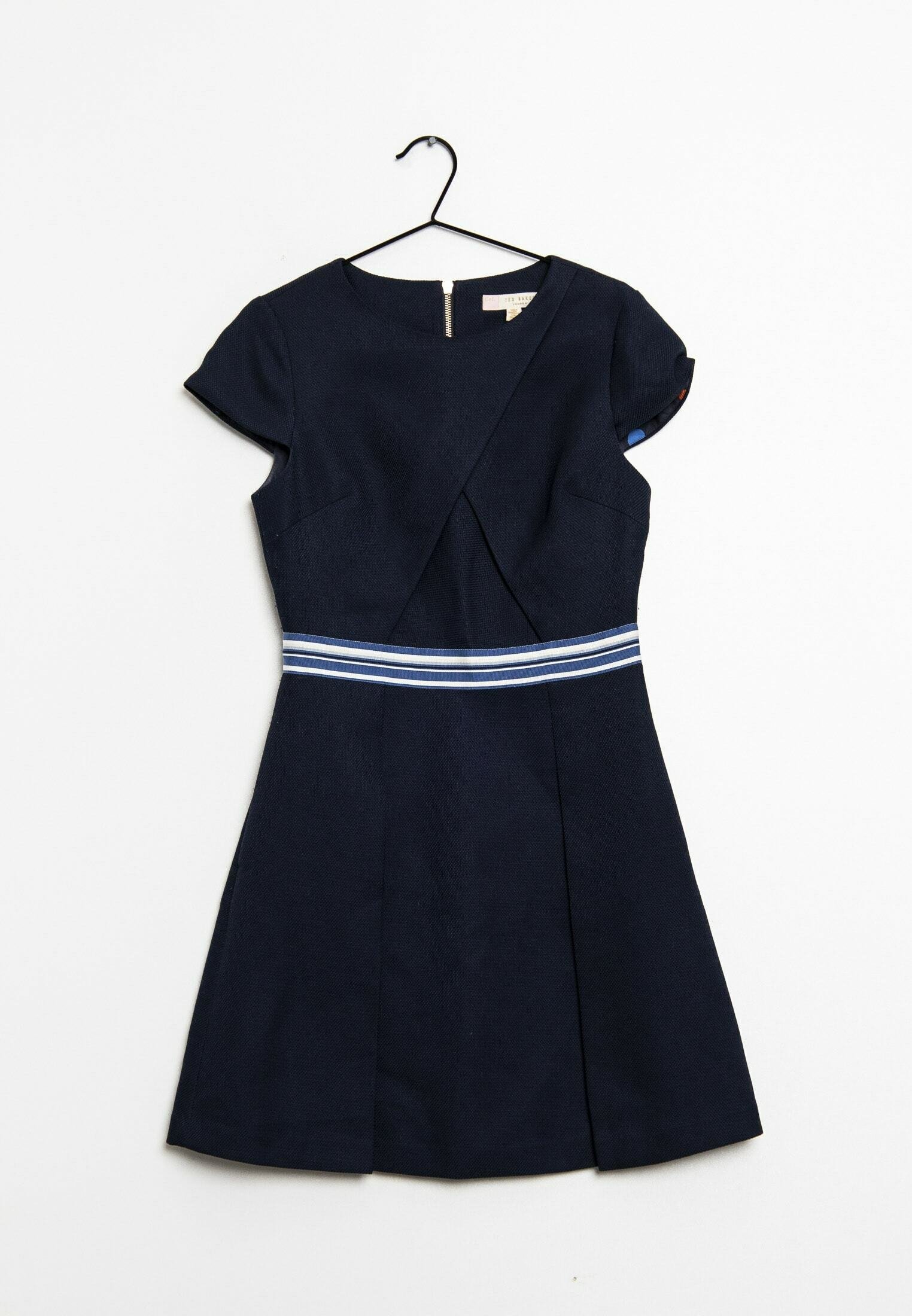 blauwe ted baker jurk