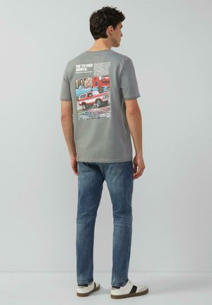 T-shirt imprimé - grau