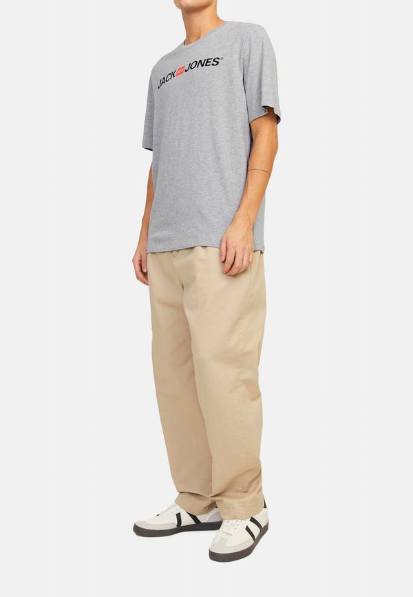 3 PACK - T-Shirt print - schwarz grau