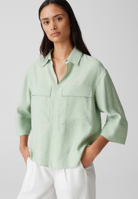 OPUS - RELAXED FIT  3/4 SLEEVE -  POLO - Blouse - green glow Thumbnail Image 1