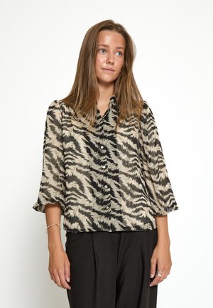 Bluza s gumbima - fog sand print