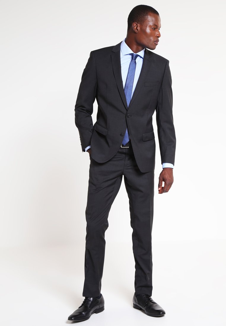 Bugatti Slim Fit Anzug Anthrazit Zalando De