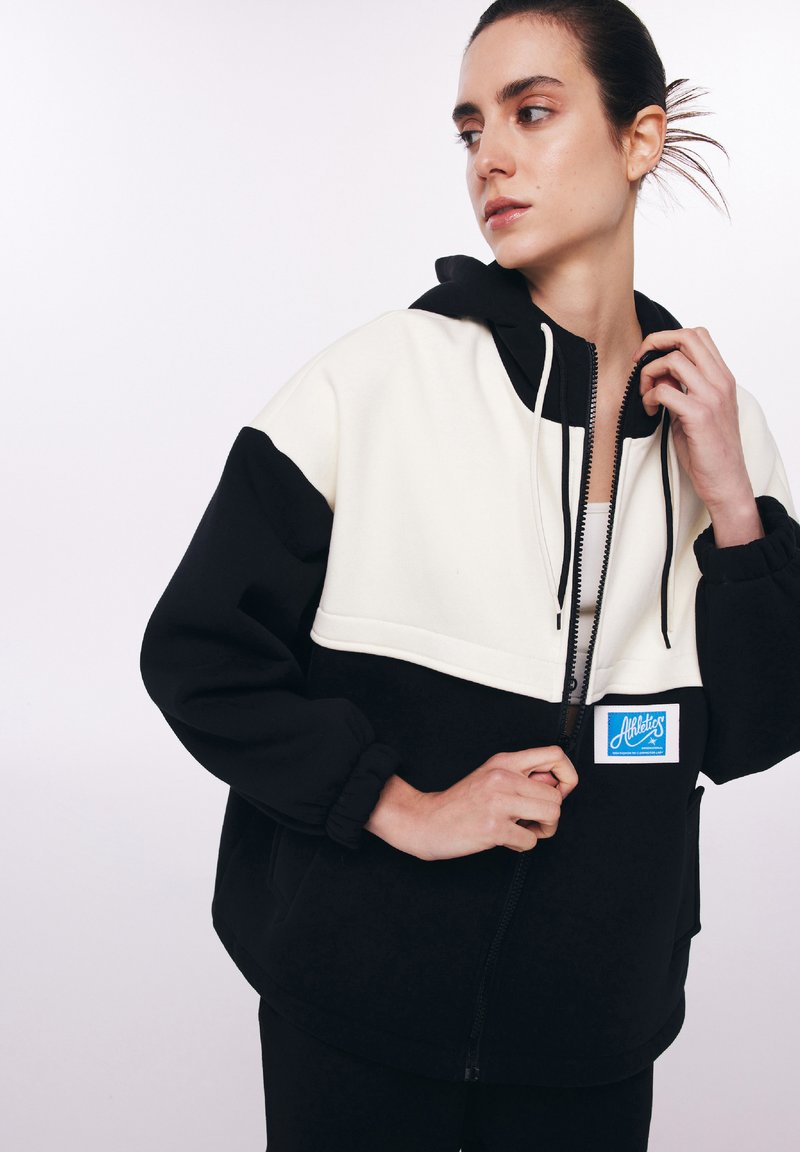 Twist COLORBLOCK WITH PATCH ACCESSORIES - Sweatjacke - black/schwarz ...