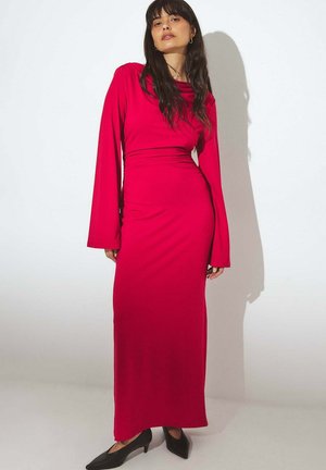 WIDE SLEEVE OPEN BACK - Trikotaažkleit - red