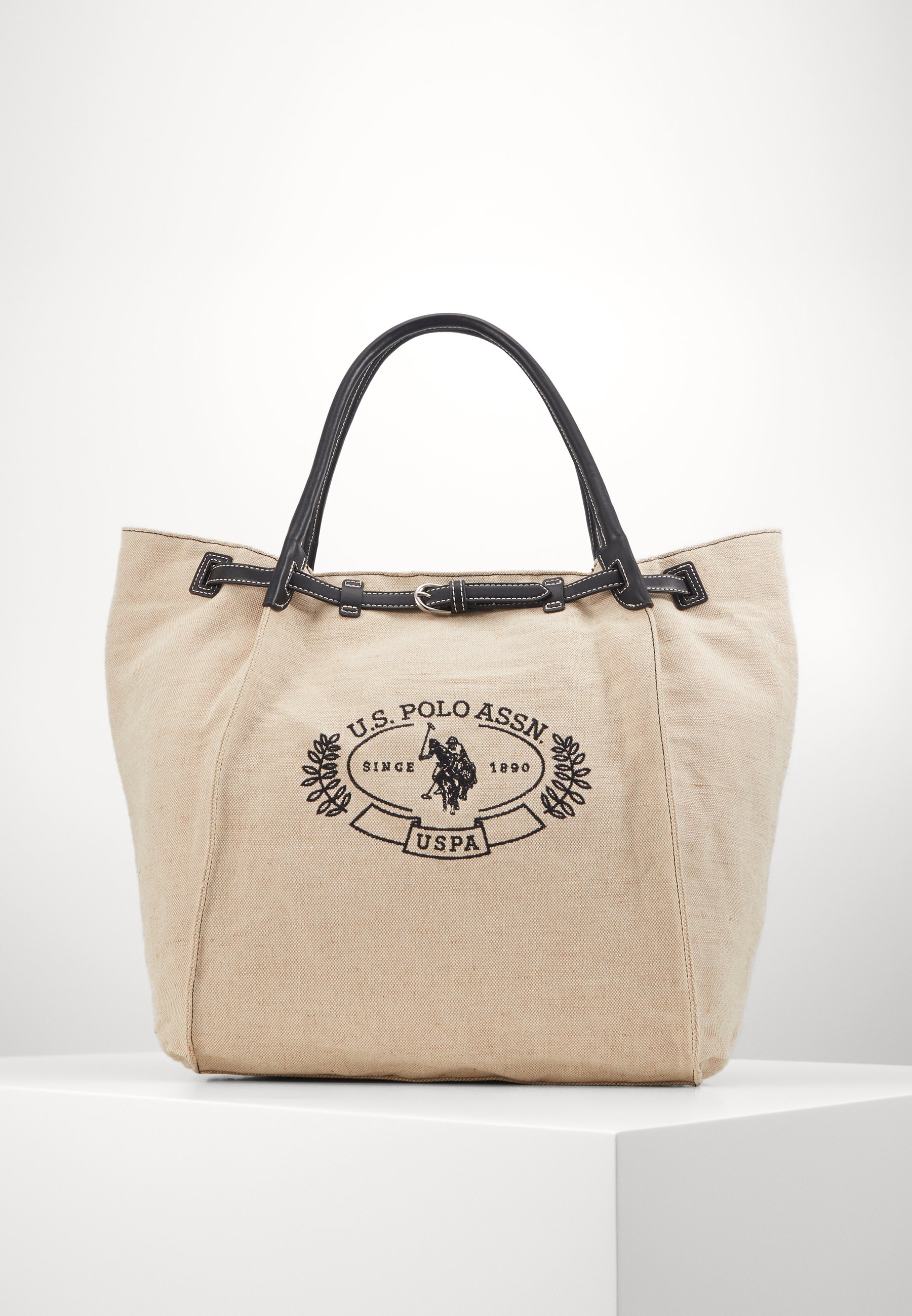 U.S. Polo Assn. ELMORE - Shopping bag - natural/black/beige - Zalando.it