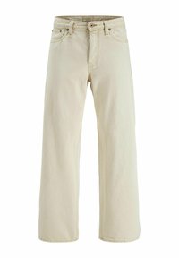 JJIEDDIE JJCOOPER - Straight leg jeans - ecru