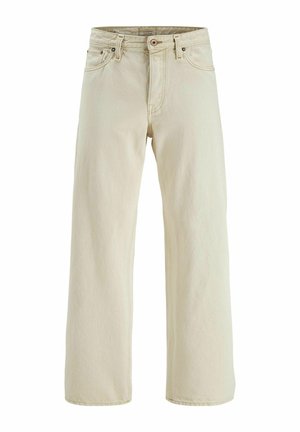 JJIEDDIE JJCOOPER - Jeans straight leg - ecru