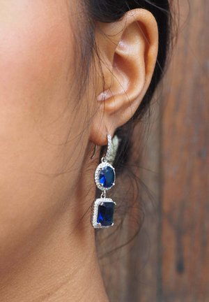 Jade et Julie LES SATINES - Pendientes - bleu