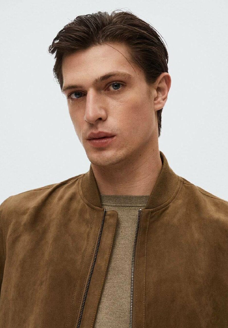 Herren Leichte Jacken | Mango Bomberjacke cognac - QU19542 Herren Leichte Jacken | Mango Bomberjacke cognac - QU19542