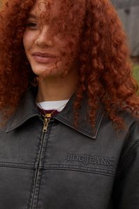BDG Urban Outfitters BILLIE - Jakna iz umetnega usnja - black