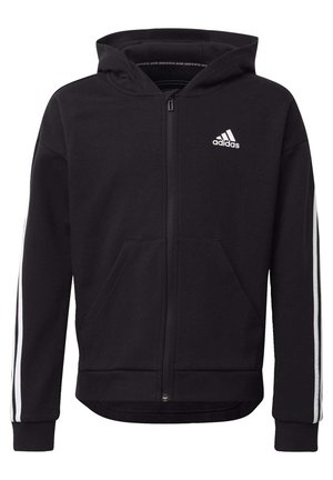 adidas Performance 3 STRIPES GIRLS IN POWER TRACK HOODIE - Felpa con zip - black