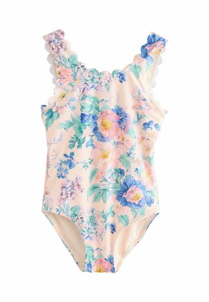 Next, SCALLOP EDGE - Ujumistrikoo - pink floral