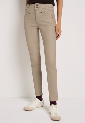 COATED SLIM FIT  - Jeans slim fit - beige