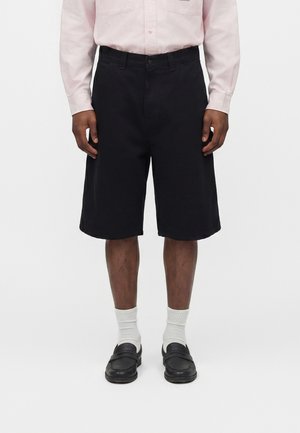 Carhartt WIP SINGLE KNEE SMITH - Τζιν σορτς - black rinsed