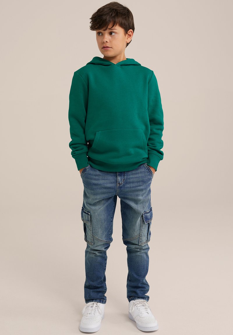 WE Fashion Jersey con capucha - green