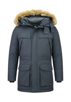 Local Fanatic, PARKA JAS - BONTKRAAG - GFXNW - GROEN - PI-891G - Parka - blauw