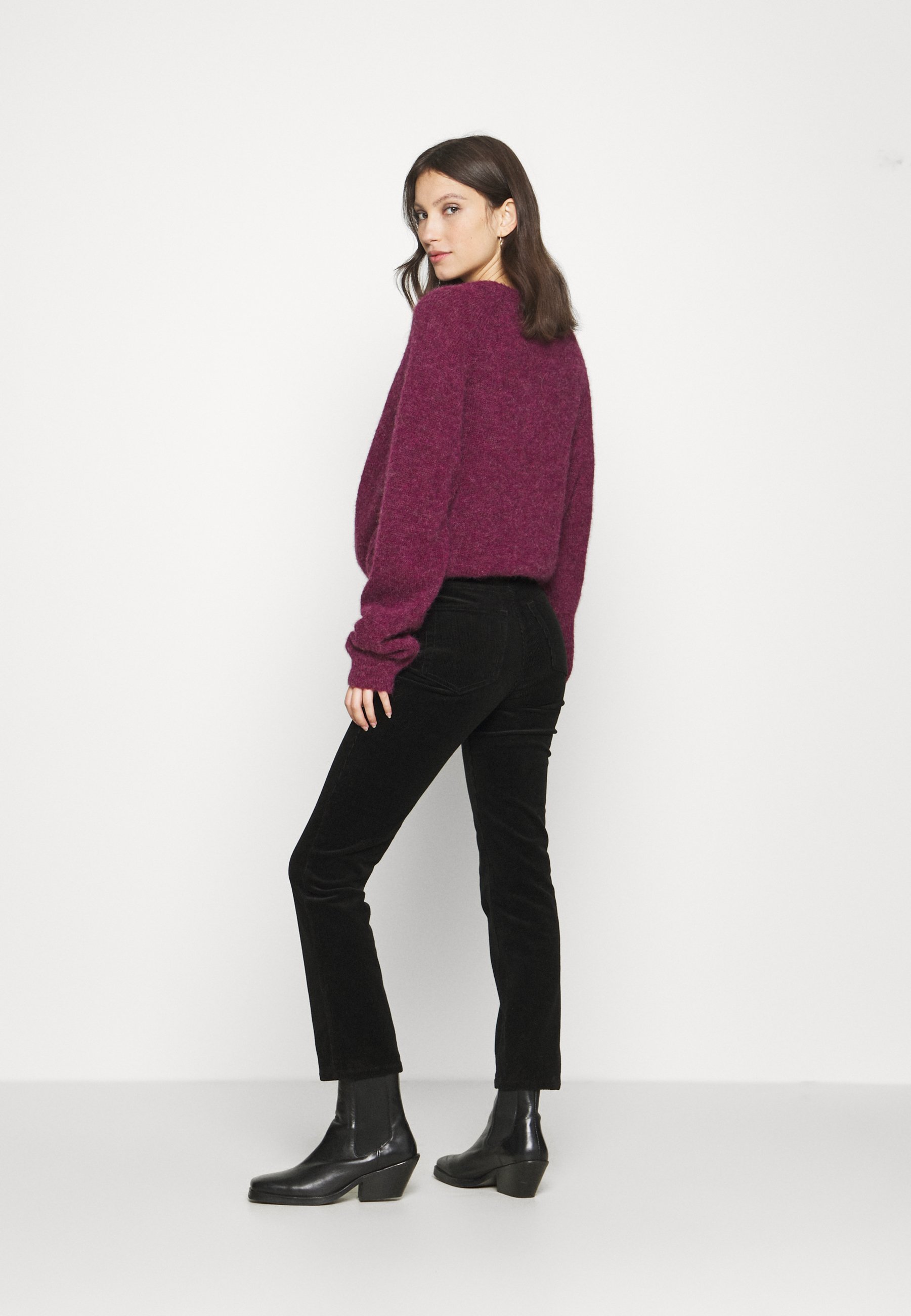 Weekday EVE TROUSER - Trousers - black 